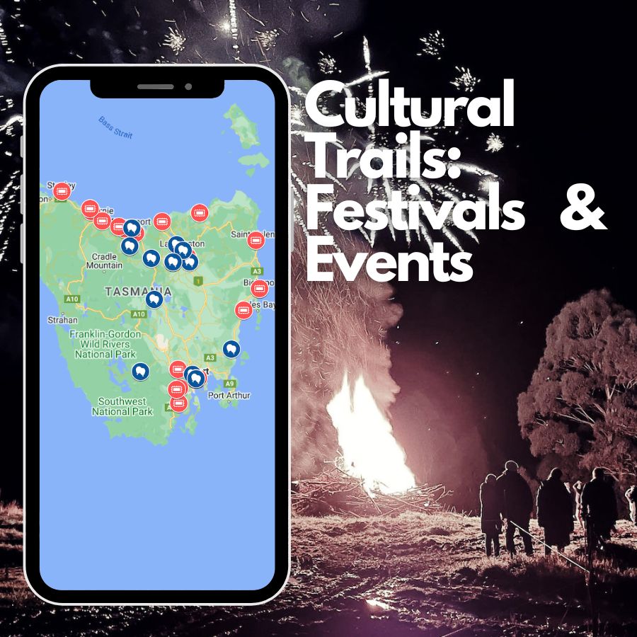 Tasmania Festivals and events map