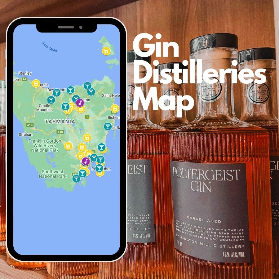 Tasmania Gin Distillery Map